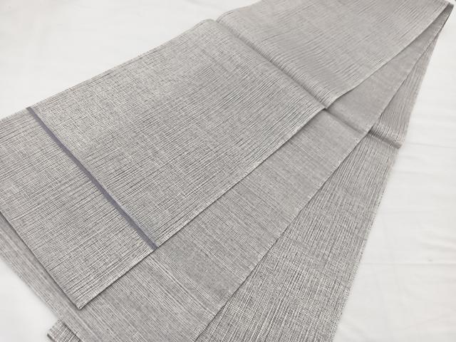 平和屋着物＊夏物　太鼓柄袋帯　すくい織　成り物　銀糸　正絹　逸品　BAAX7800hv