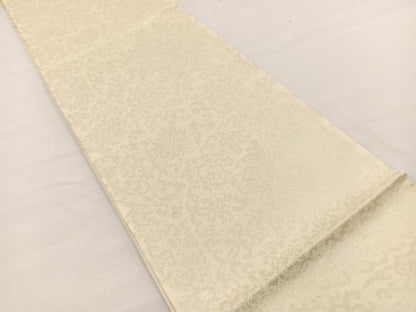平和屋着物＊夏物　六通柄袋帯　正倉院　銀糸　正絹　逸品　BAAX7807hv