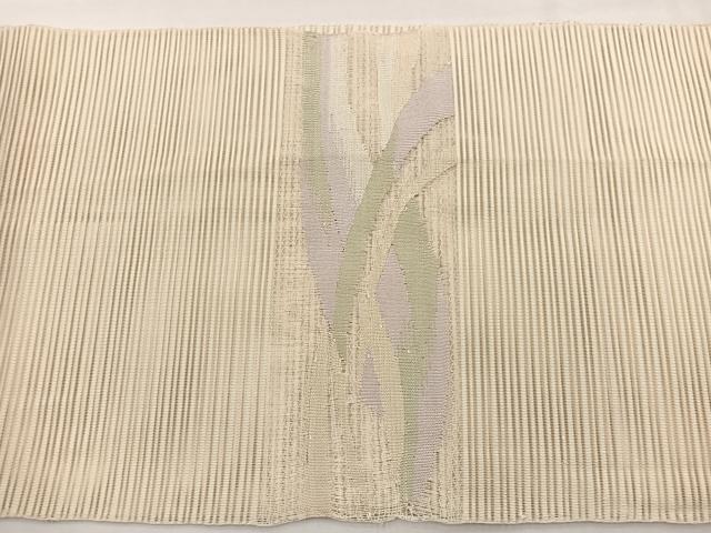 平和屋着物＊夏物　八寸名古屋帯　絽綴れ　芝草文　金銀糸　正絹　逸品　BAAX7813hv