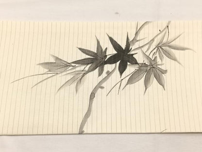 平和屋着物＊夏物　絽塩瀬　九寸名古屋帯　作家物　手描き　楓　金彩　正絹　逸品　BAAX7815hv