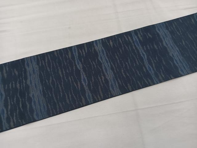 平和屋着物＊夏物　全通柄　九寸名古屋帯　波文様　正絹　逸品　BAAX7831hv