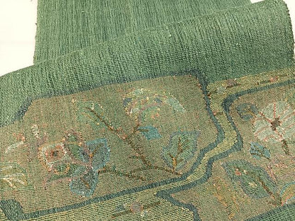 平和屋着物＊夏物　八寸名古屋帯　草花文　正絹　逸品　BAAX7846hv