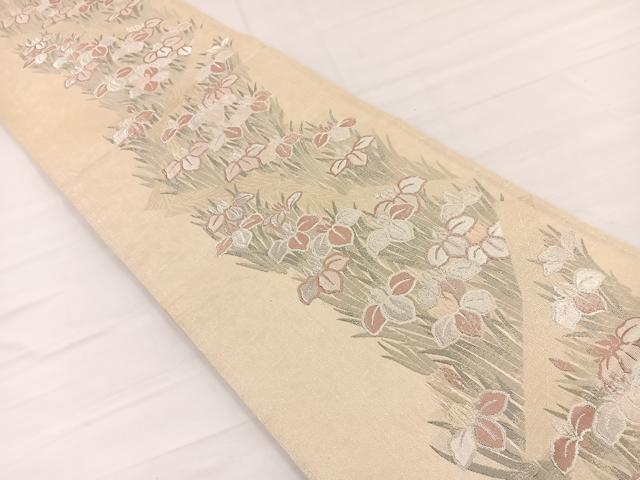 平和屋着物＊夏物　全通柄袋帯　唐織　八ツ橋　金銀糸　正絹　逸品　BAAX7850hv