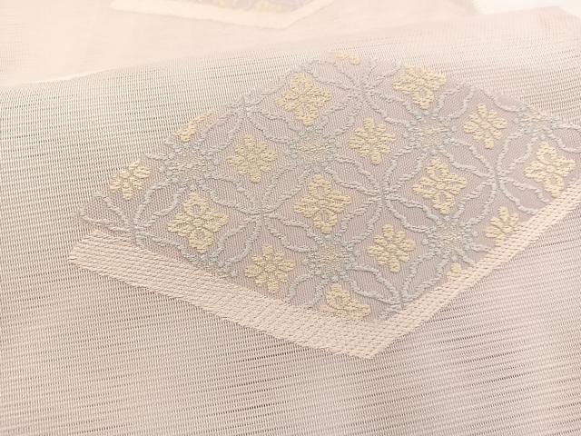 平和屋着物＊夏物　六通柄袋帯　唐織　七宝花菱文　正絹　逸品　BAAX7859hv