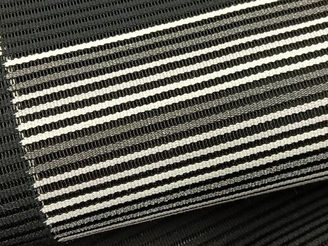 平和屋着物＊夏物　八寸名古屋帯　絽綴れ　横段文　黒地　銀糸　正絹　逸品　BAAX7868hv