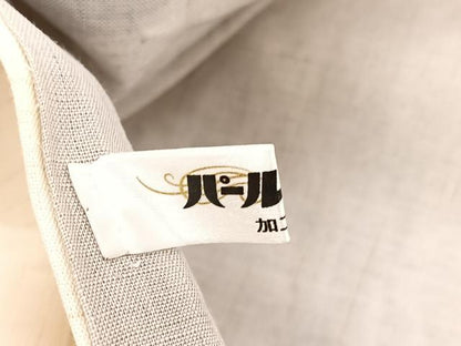 平和屋着物＊夏物　九寸名古屋帯　型染め　唐草文　麻　逸品　BAAX7881hv