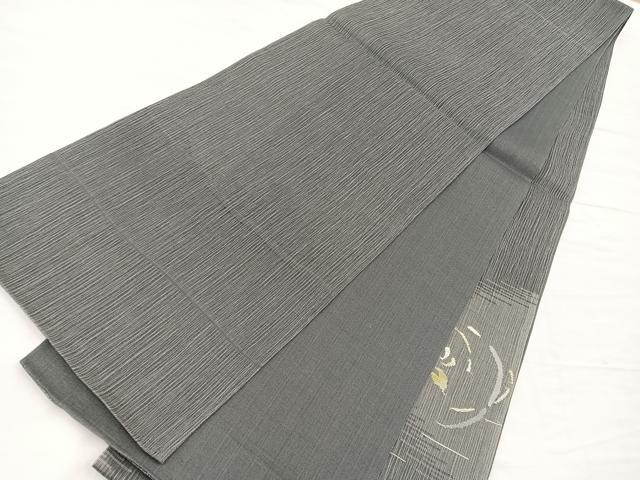 平和屋着物＊夏物　太鼓柄袋帯　すくい織　舞葉丸文　金銀糸　正絹　逸品　BAAX7903hv