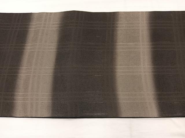 平和屋着物＊夏物　太鼓柄袋帯　格子幾何学文様　正絹　逸品　BAAX7906hv