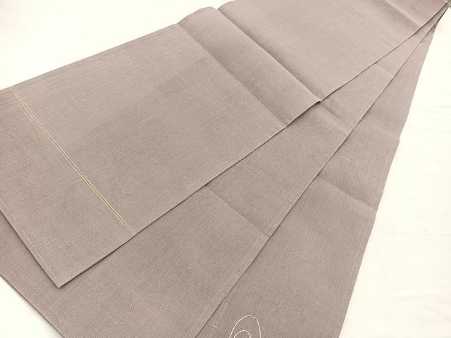 平和屋着物＊夏物　太鼓柄袋帯　絽刺し　区限刺繍　流水花文　金糸　正絹　逸品　BAAX7909hv