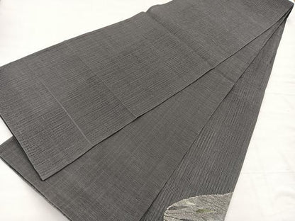 平和屋着物＊夏物　太鼓柄袋帯　すくい織　蜻蛉　銀糸　正絹　逸品　BAAX7912hv