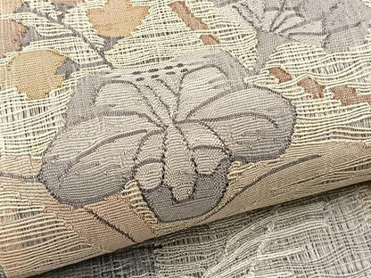 平和屋着物＊夏物　太鼓柄袋帯　辻が花　すくい織　銀糸　正絹　逸品　未使用　BAAX7914hv