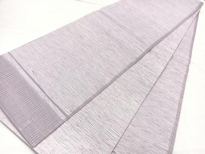 平和屋着物＊夏物　両面　太鼓柄袋帯　すくい織　満月にすすき　金銀糸　さが美扱い　正絹　逸品　未使用　BAAX7916hv