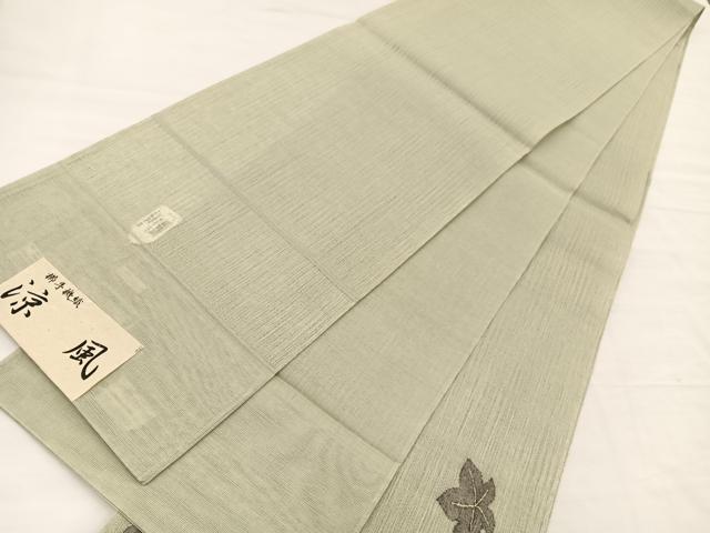 平和屋着物＊夏物　太鼓柄袋帯　櫛手機織　涼風　葡萄　金糸　証紙付き　正絹　逸品　BAAX7917hv