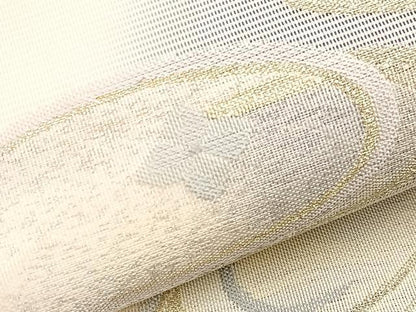 平和屋着物＊夏物　西陣　六通柄袋帯　流水花文　金銀糸　証紙付き　正絹　逸品　BAAX7920hv