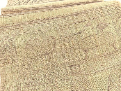 平和屋着物＊夏物　八寸名古屋帯　格子鳥獣文　BAAX7930hv