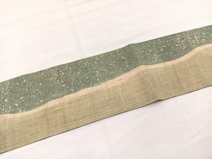 平和屋着物＊夏物　全通柄　九寸名古屋帯　間道　麻　逸品　BAAX7936hv