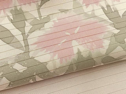 平和屋着物＊夏物　絽塩瀬　九寸名古屋帯　草花文　ろうけつ染め　正絹　逸品　BAAX7944hv