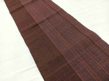平和屋着物＊夏物　八寸名古屋帯　間道　正絹　逸品　BAAX7946hv