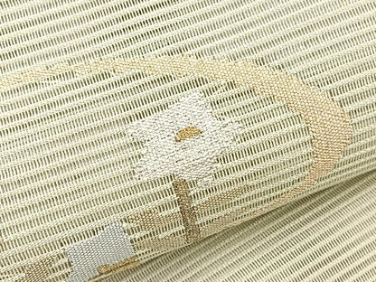 平和屋着物＊夏物　八寸名古屋帯　絽綴れ　流水花文　金銀糸　正絹　逸品　BAAX7951hv