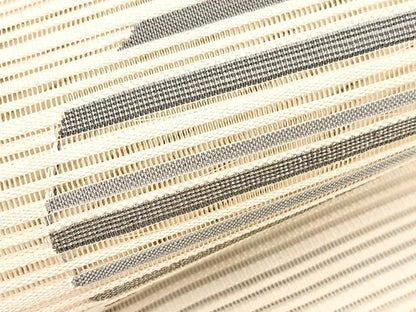 平和屋着物＊夏物　八寸名古屋帯　絽綴れ　流線文様　金銀糸　正絹　逸品　BAAX7952hv