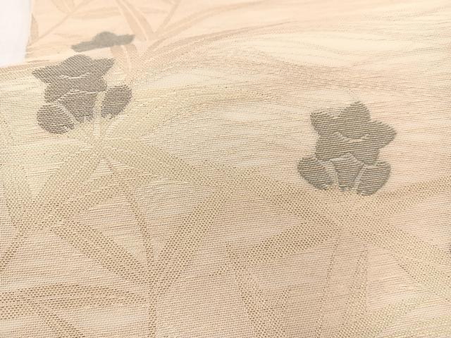平和屋着物＊夏物　織物一筋名門　織悦　全通柄　本袋帯　桔梗　金糸　正絹　逸品　BAAX7969hv