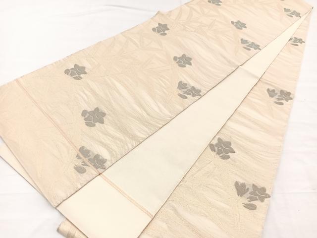 平和屋着物＊夏物　織物一筋名門　織悦　全通柄　本袋帯　桔梗　金糸　正絹　逸品　BAAX7969hv