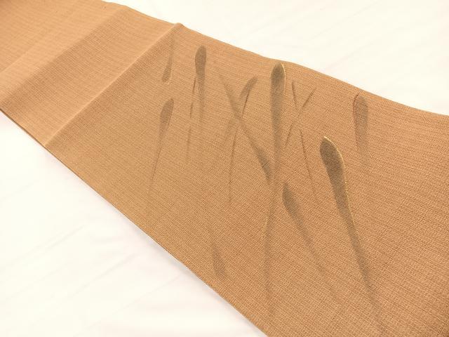 平和屋着物＊夏物　太鼓柄袋帯　抽象文様　金彩　正絹　逸品　未使用　BAAX7971hv