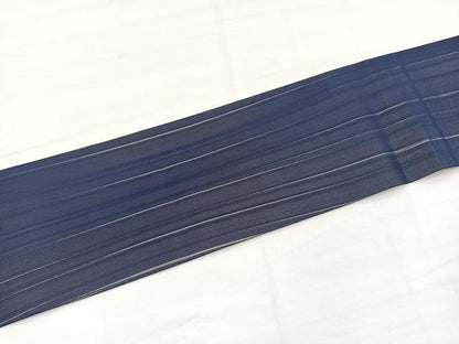 平和屋着物＊夏物　全通柄　九寸名古屋帯　間道　青褐色正絹　逸品　BAAX7977hv
