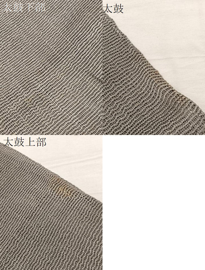 平和屋着物＊夏物　八寸名古屋帯　幾何学文様　正絹　逸品　BAAX7993hv