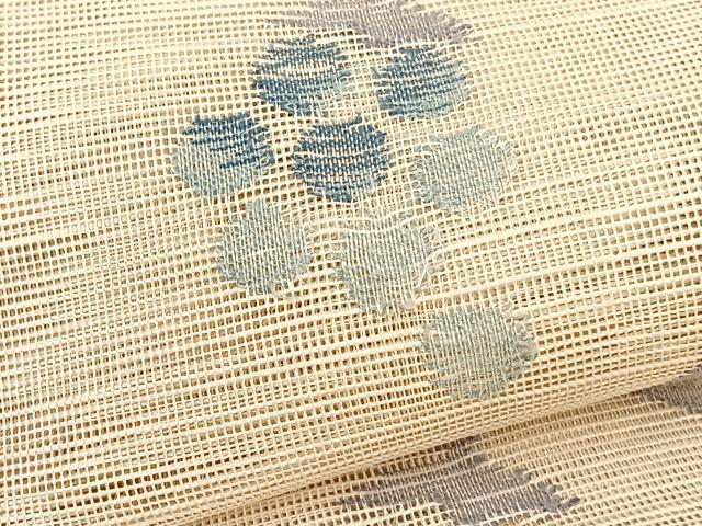 平和屋着物＊夏物　1854年創業　帯屋捨松　八寸名古屋帯　葡萄　正絹　逸品　BAAX7996hv