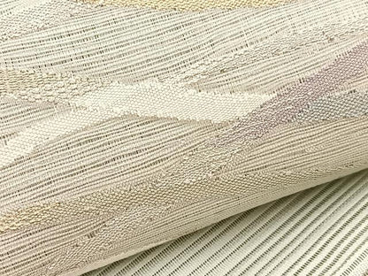 平和屋着物＊夏物　八寸名古屋帯　絽綴れ　芝草文　金銀糸　正絹　逸品　BAAX8000hv