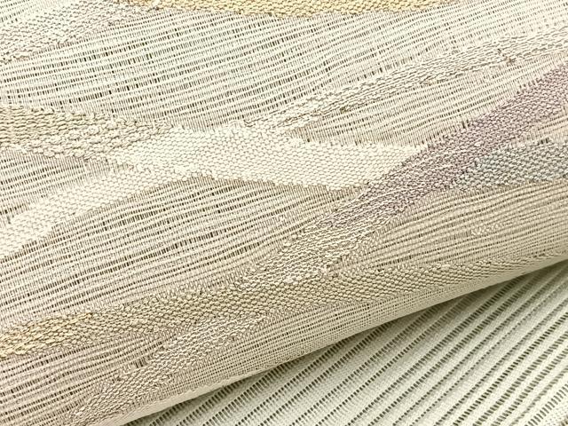 平和屋着物＊夏物　八寸名古屋帯　絽綴れ　芝草文　金銀糸　正絹　逸品　BAAX8000hv