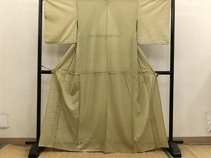 平和屋着物＊夏物　訪問着　絽　芝草文　洗える着物　BAAX8059mz
