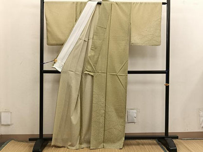平和屋着物＊夏物　訪問着　絽　芝草文　洗える着物　BAAX8059mz