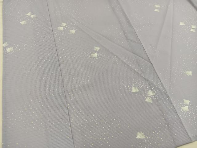 平和屋着物＊夏物　小紋　絽縮緬　千鳥　洗える着物　BAAX8074mz