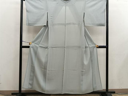 平和屋着物＊夏物　色無地　絽　利久白茶色　正絹　逸品　BAAX8092mz
