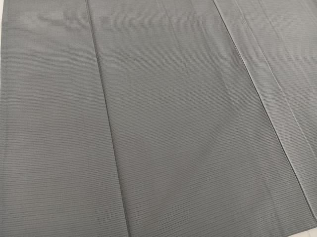 平和屋着物＊夏物　色無地　絽　茶鼠色　正絹　逸品　BAAX8096mz