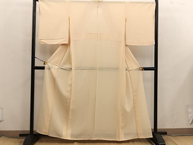 平和屋着物＊夏物　色無地　絽　飴色　正絹　逸品　BAAX8099mz