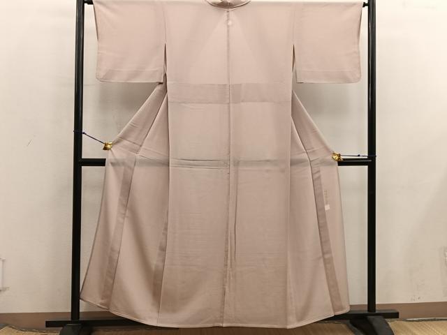 平和屋着物＊夏物　色無地　本加賀友禅作家　成竹登茂男監修　絽縮緬　雄黄色　正絹　逸品　BAAX8100mz
