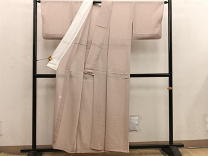 平和屋着物＊夏物　色無地　本加賀友禅作家　成竹登茂男監修　絽縮緬　雄黄色　正絹　逸品　BAAX8100mz