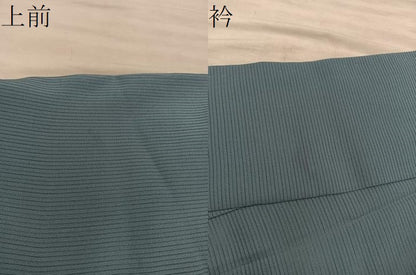 平和屋着物＊夏物　色無地　絽　柳煤竹色　正絹　逸品　BAAX8106mz