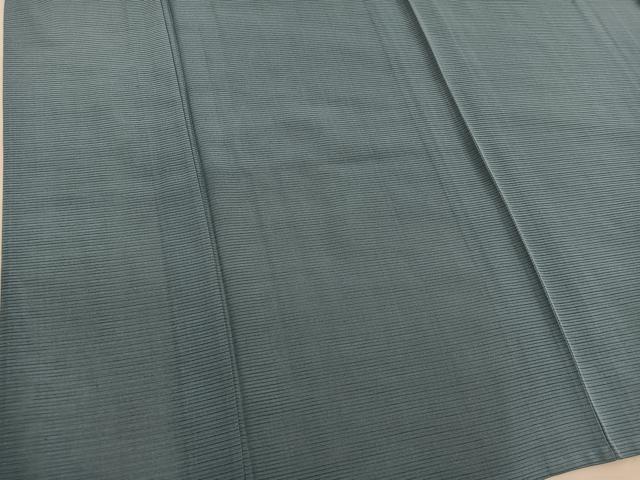 平和屋着物＊夏物　色無地　絽　柳煤竹色　正絹　逸品　BAAX8106mz