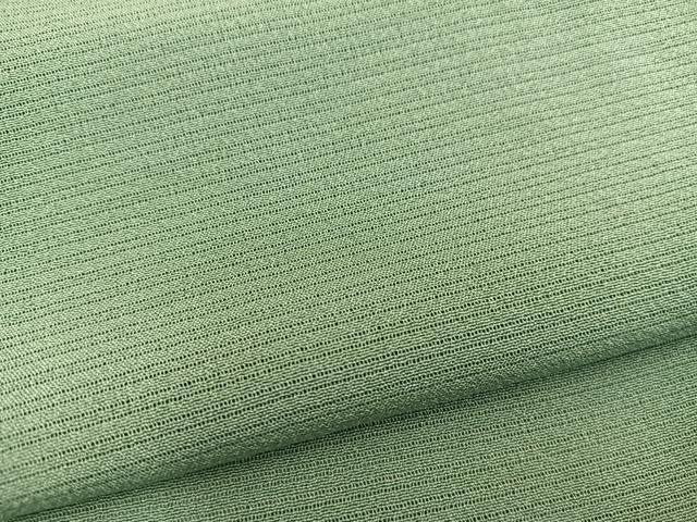 平和屋着物＊夏物　色無地　絽縮緬　柳茶色　正絹　逸品　BAAX8110mz