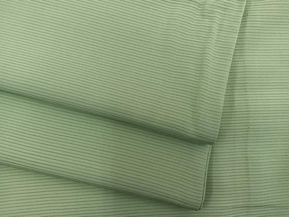 平和屋着物＊夏物　色無地　絽　若苗色　正絹　逸品　BAAX8114mz