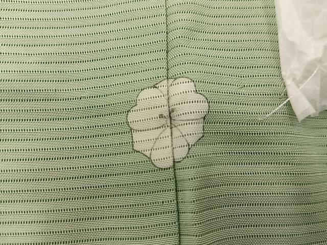 平和屋着物＊夏物　色無地　絽　若苗色　正絹　逸品　BAAX8114mz