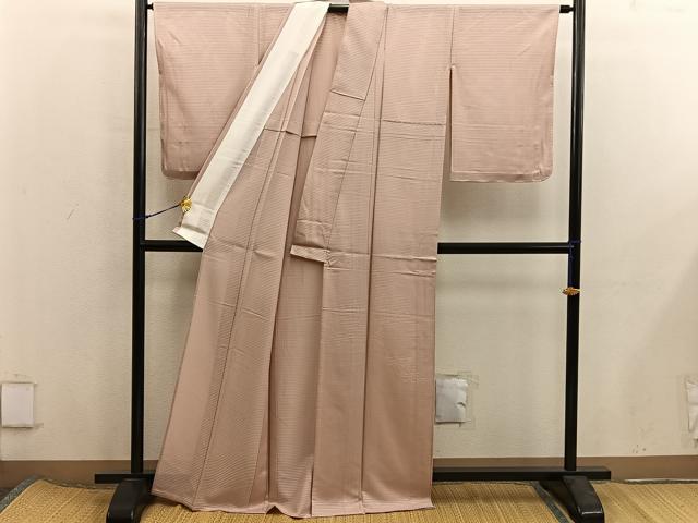 平和屋着物＊夏物　色留袖　絽　枝葉地紋　洒落柿色　正絹　逸品　BAAX8115mz