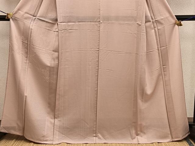 平和屋着物＊夏物　色留袖　絽　枝葉地紋　洒落柿色　正絹　逸品　BAAX8115mz
