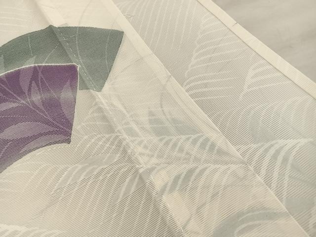 平和屋着物＊夏物　訪問着　絽　地紙重ね秋草文　正絹　逸品　BAAX8121mz
