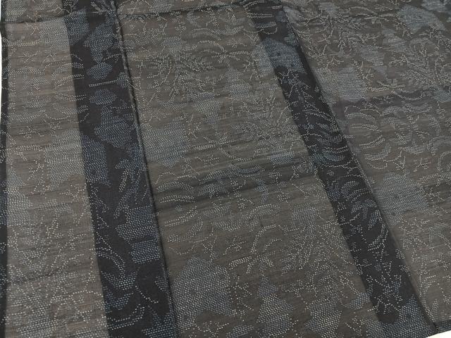 平和屋着物＊夏物　本場大島紬　夏大島　風景文　正絹　逸品　BAAX8128mz