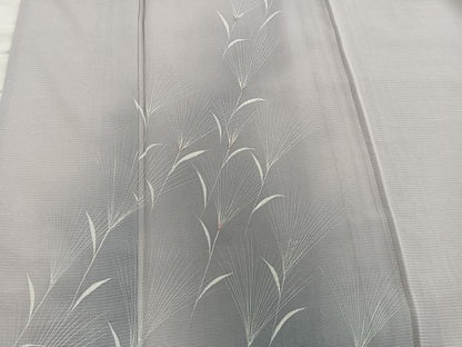平和屋着物＊夏物　訪問着　絽　草葉文　暈し染め　正絹　逸品　BAAX8135mz